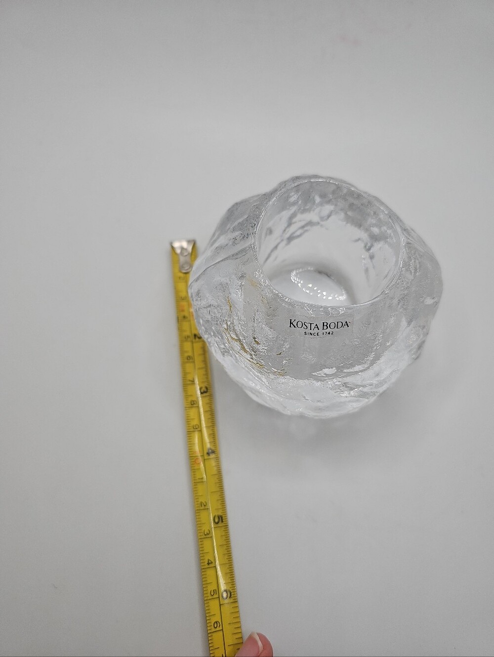 Vtg Kosta Boda Snowball Candle Holder - Picture 6 of 6